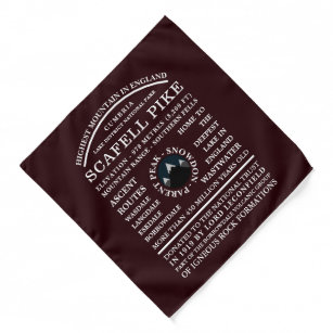 Scafell Pike, Mountain Expedition Information Bandana