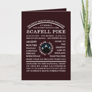 Scafell Pike, Mountain Expedition Information Card
