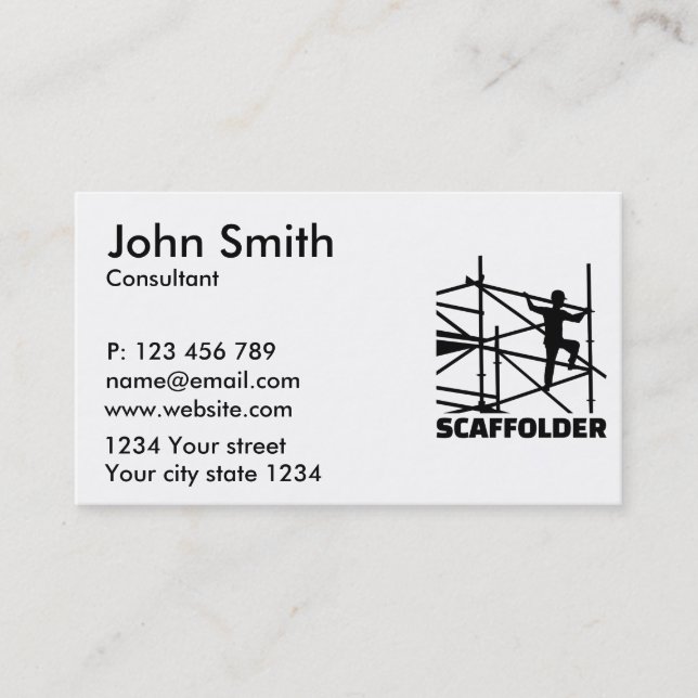 Scaffolder Business Card (Front)