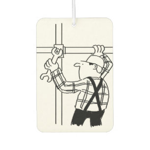 Scaffolder Cartoon Air Freshener