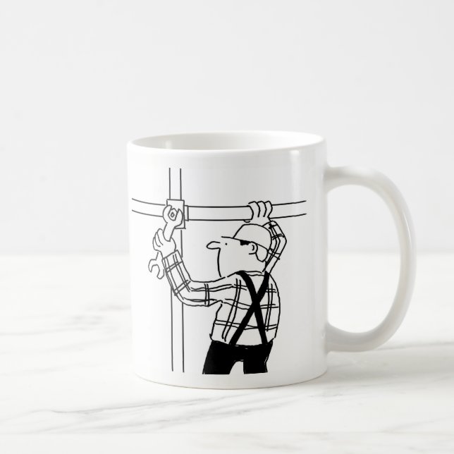 Scaffolder Cartoon Coffee Mug (Right)