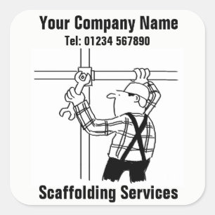Scaffolder offering Scaffolding Services Square Sticker