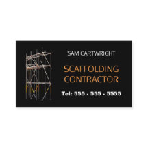 Scaffolder QR Code Black White Orange