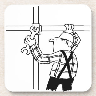 Scaffolder with Scaffolding Coaster