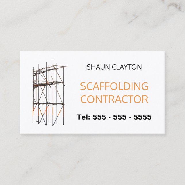 Scaffolding Contractor Business Card (Front)