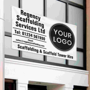 Scaffolding & Scaffold Hire Banner with Your Logo