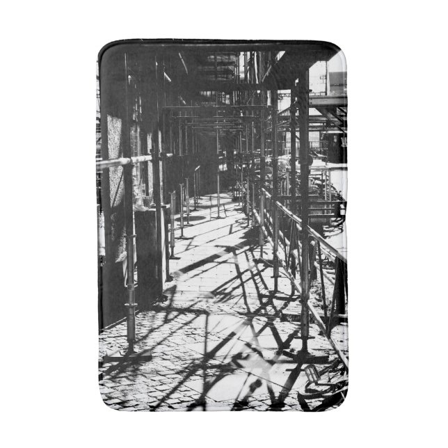 Scaffolding shadows bath mat (Front Vertical)