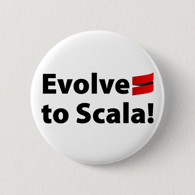 Scala Button, Evolve Logo 2 Inch Round Button (Front)