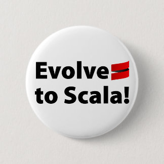 Scala Button, Evolve Logo 2 Inch Round Button