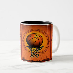 Scalable Hoops – Basketball Vector Graphics Two-Tone Coffee Mug