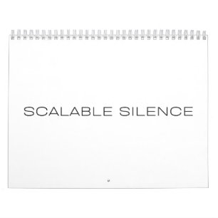Scalable Silence Annual Office Desk Calendar