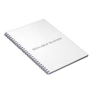 Scalable Silence Minimalist Hardcover Notebook
