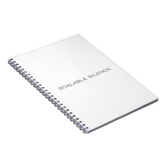 Scalable Silence Minimalist Hardcover Notebook