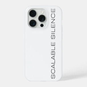 Scalable Silence Minimalist Typography Phone Cover