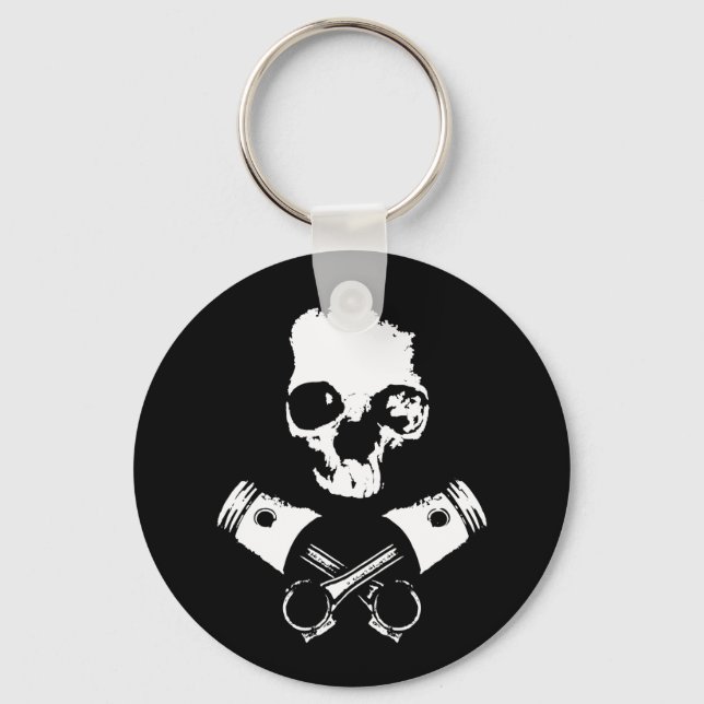 Scalawag & Crossed Pistons Keychain (Front)