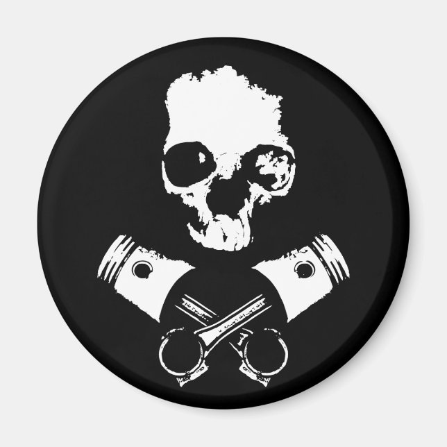 Scalawag & Crossed Pistons Magnet (Front)