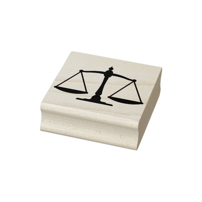 scale of justice art stamp (Stamp)