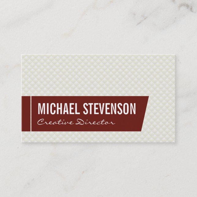 Scale Pattern Business Card (Front)
