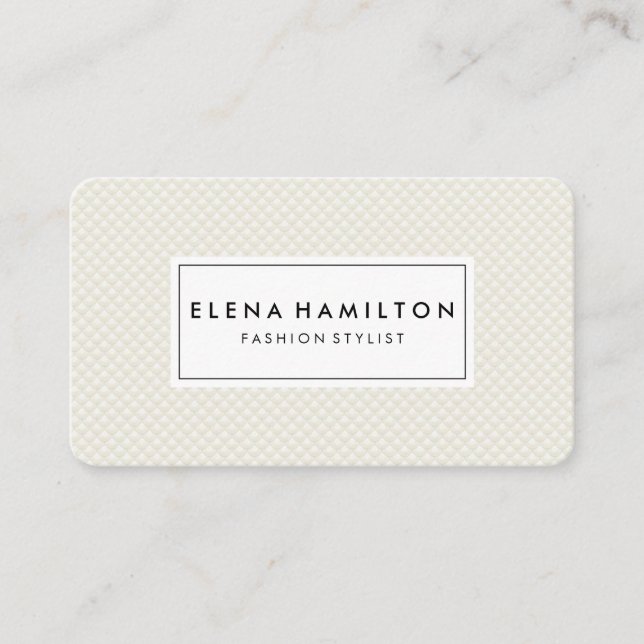Scale Pattern Business Card (Front)