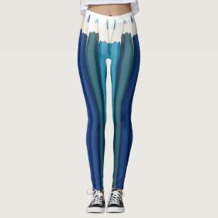 Scale pencils in a row leggings