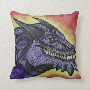 Scaled Dragon Throw Pillow