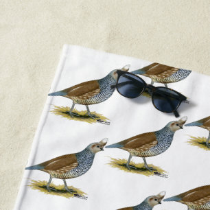 Scaled Quail Beach Towel