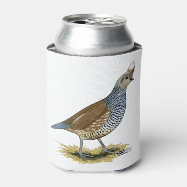 Scaled Quail Can Cooler (Can Front)