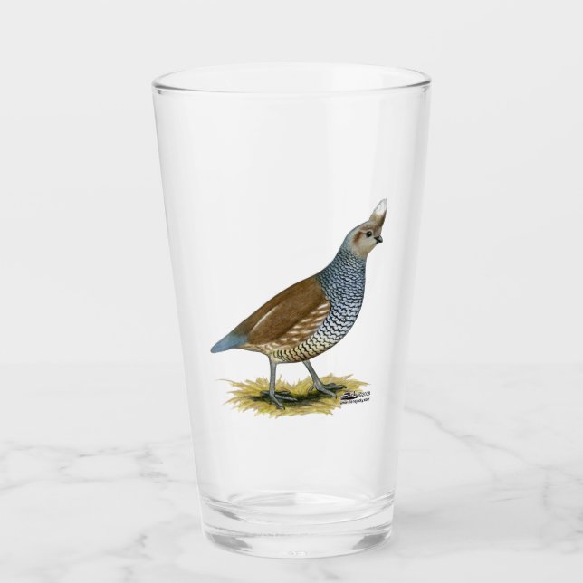 Scaled Quail Glass (Front)