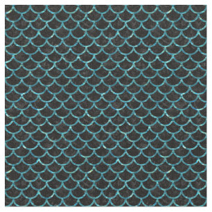SCALES1 BLACK MARBLE & BLUE-GREEN WATER FABRIC