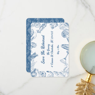 Scales and Shells - Save the Rehearsal  Thank You Card