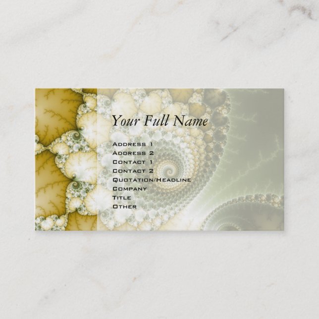 Scales Fractal Art Business Card (Front)