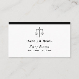 Scales of Justice Business Card