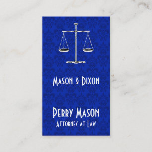 Scales of Justice Business Card