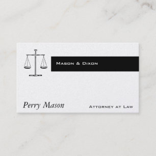 Scales of Justice Business Card