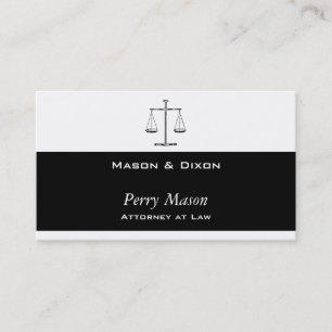 Scales of Justice Business Card