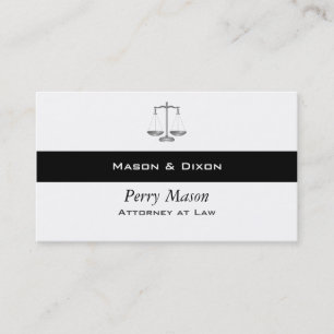 Scales of Justice Business Card
