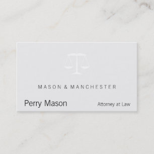 Scales of Justice Business Card