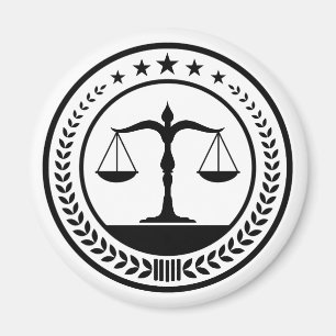 Scales of Justice   Classic Magnet