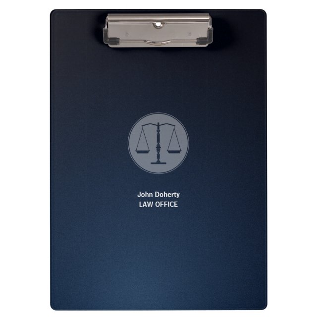 Scales of Justice Clipboard (Front)