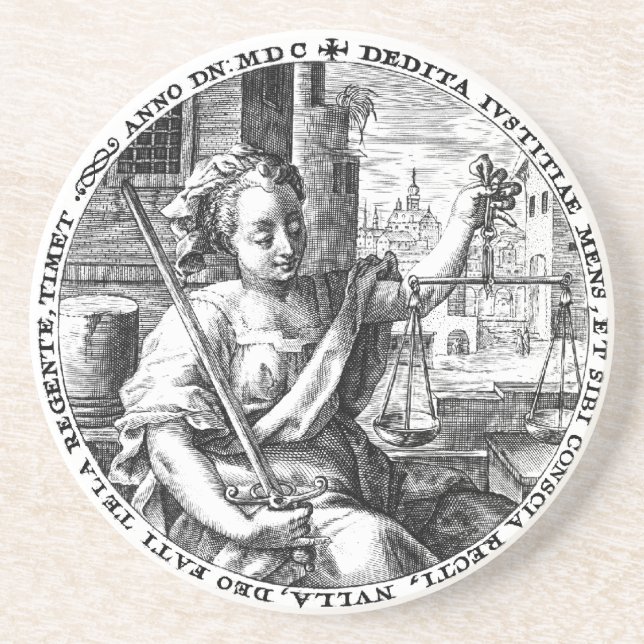 Scales of Justice Coaster (Front)