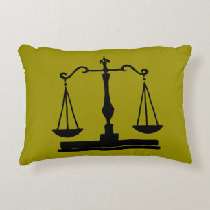 Scales Of Justice Decorative Pillow