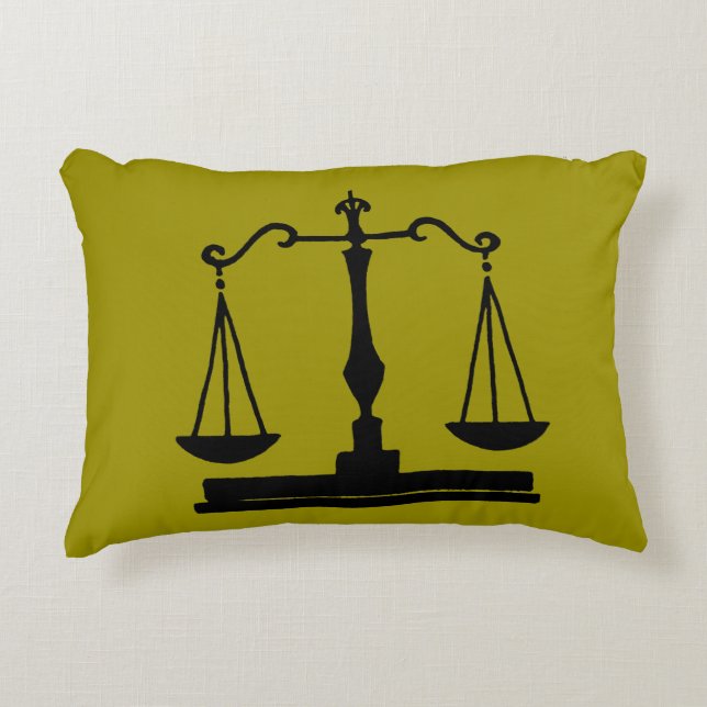 Scales Of Justice Decorative Pillow (Front)
