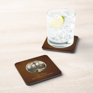 Scales of Justice Elegant Coaster