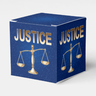 Scales of Justice Favor Box