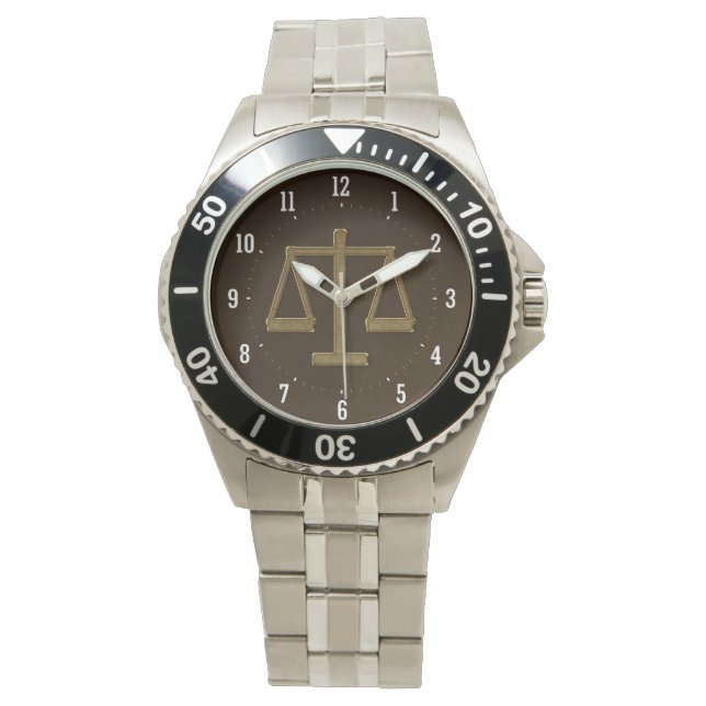Scales of Justice | Hand Watch (Front)