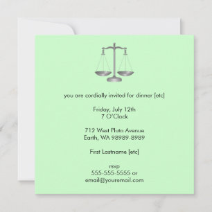 Scales of Justice Invitation