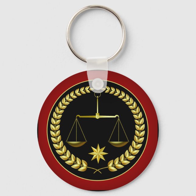 Scales of Justice Keychain (Front)