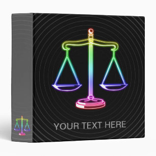 Scales of Justice - law binder