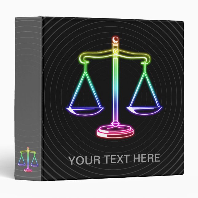 Scales of Justice - law binder (Front/Spine)