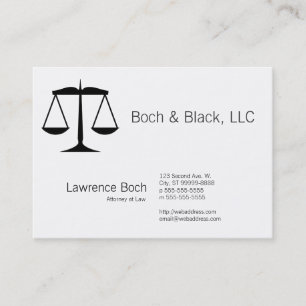 Scales of Justice (Law) Business Card